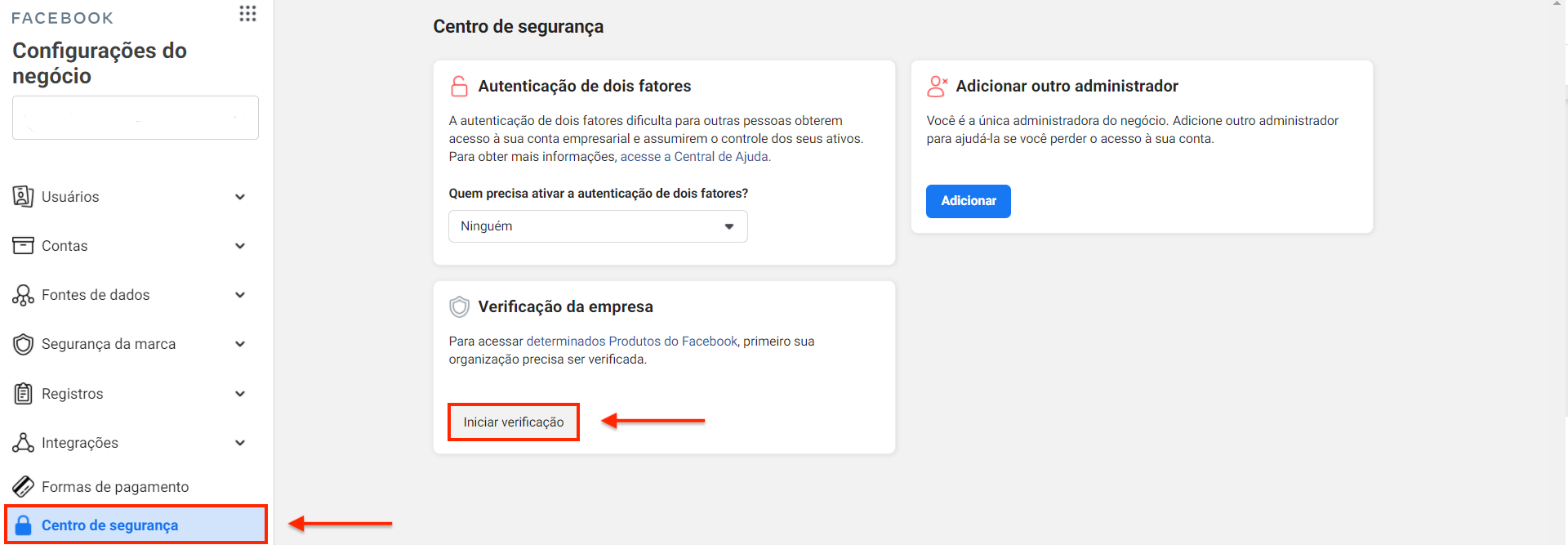 Central de Segurança